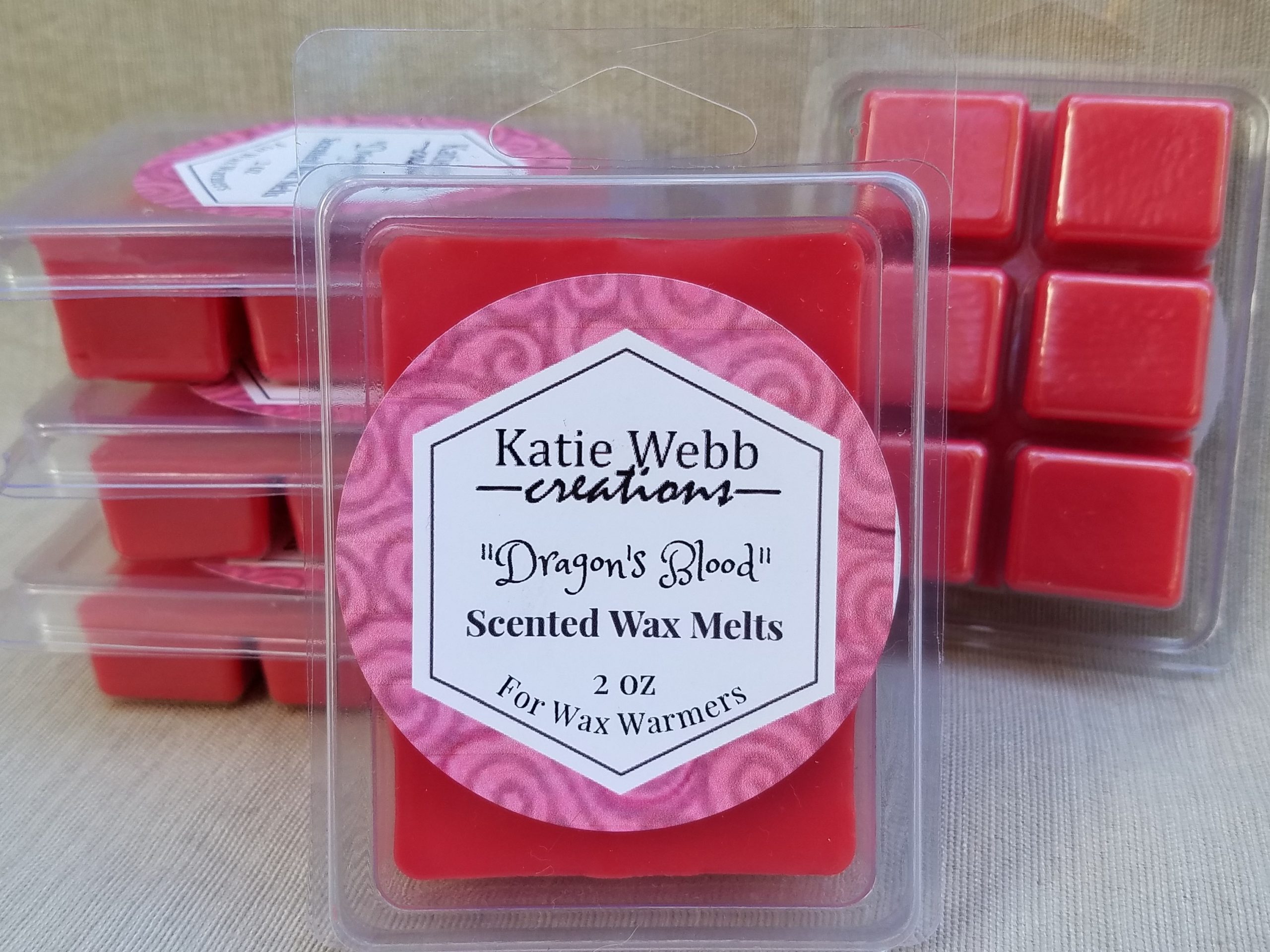 Dragon's Blood Scented Wax Melts 2 Pack With FREE SHIPPING Scented Wax Cubes  Compare to Scentsy® Bars Free Shipping 