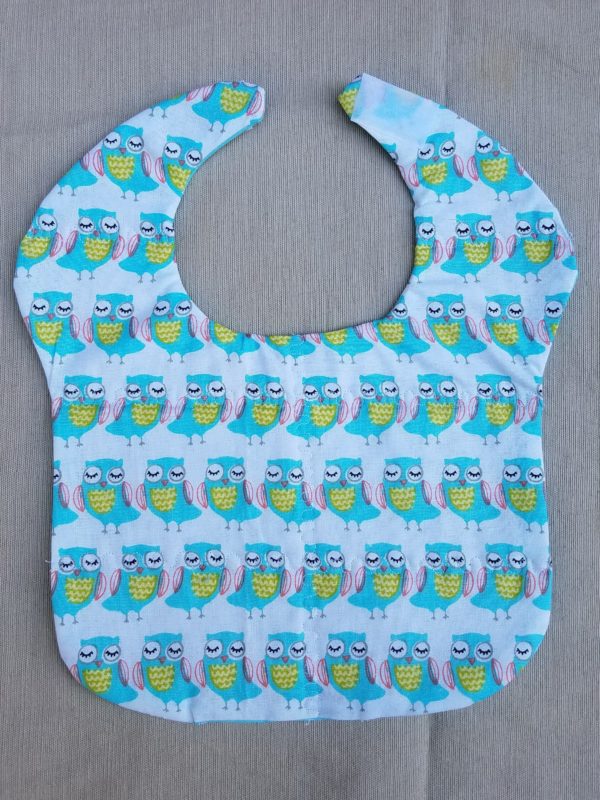 Owl patterned bib