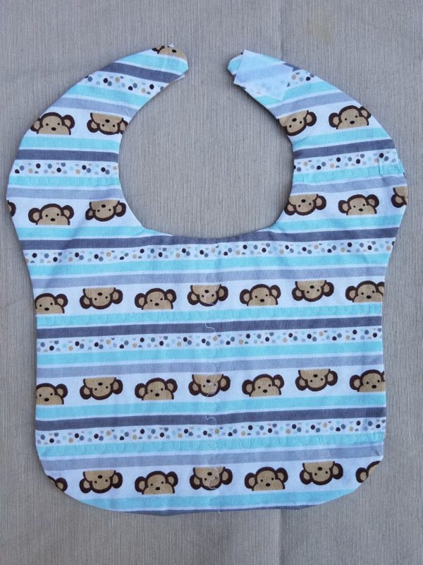 Monkey Pattern bib